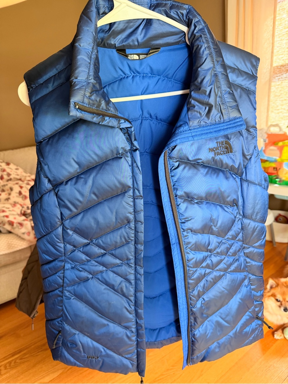 The North Face Blue Quilted Insulated Puffer Vest